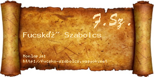 Fucskó Szabolcs névjegykártya